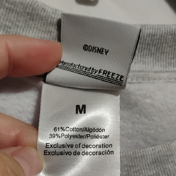 SALE! NWOT Disney Gray Mickey Mouse Los Angeles California Crewneck Sweater Sz.M - Picture 5 of 7